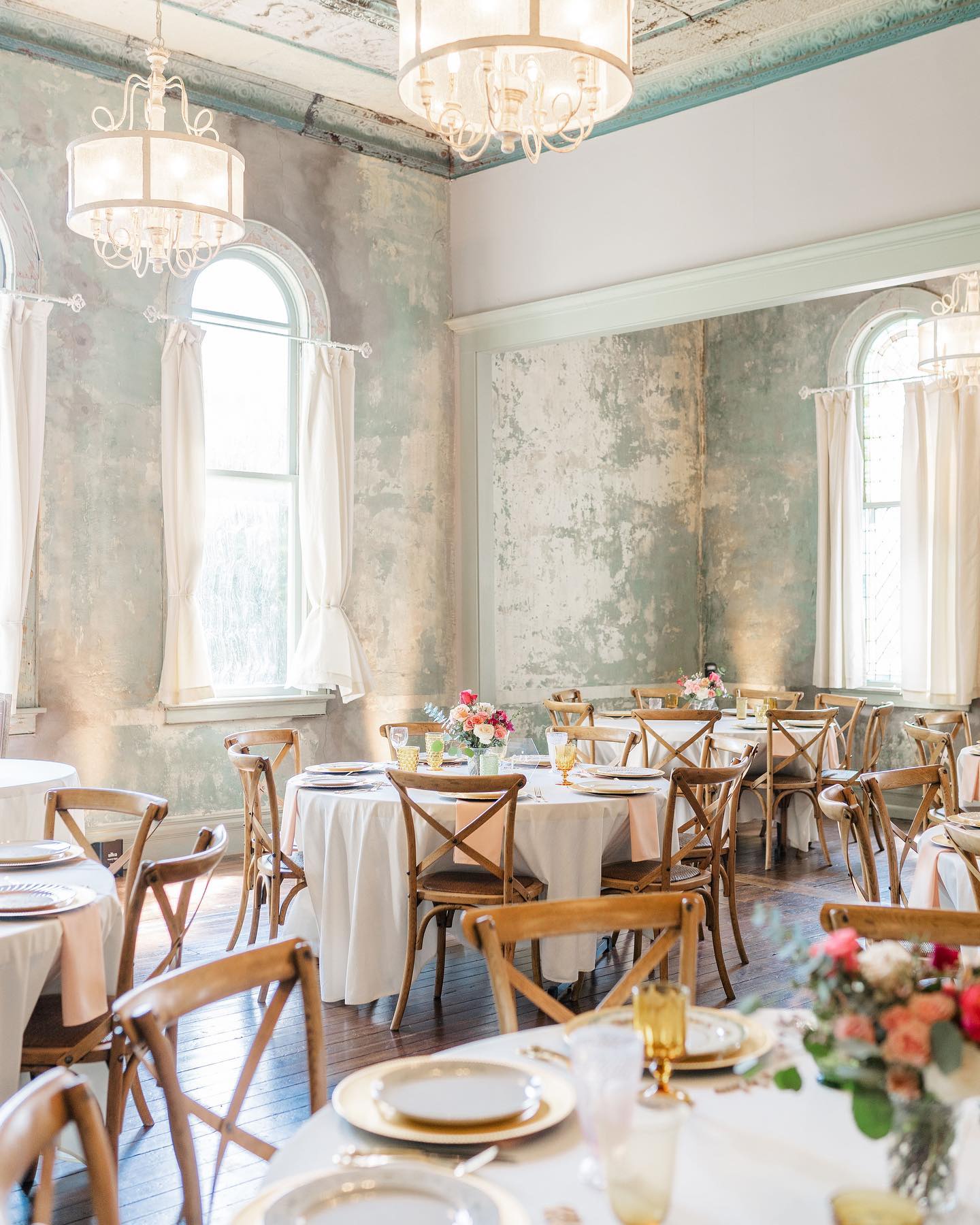 interior of the 1906 wedding venue